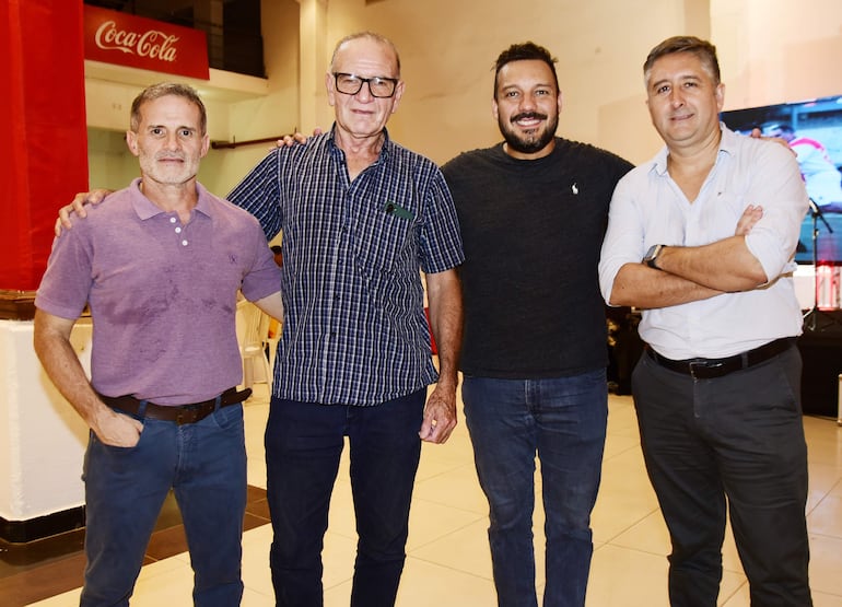 Julio Fiandro, Alberto Rivas, Rafael Ramos y Alejandro Varas.