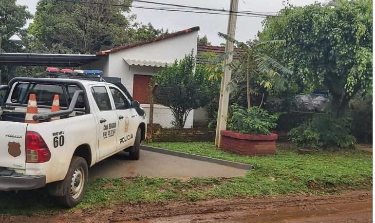 Vivienda baleada en Coronel Bogado