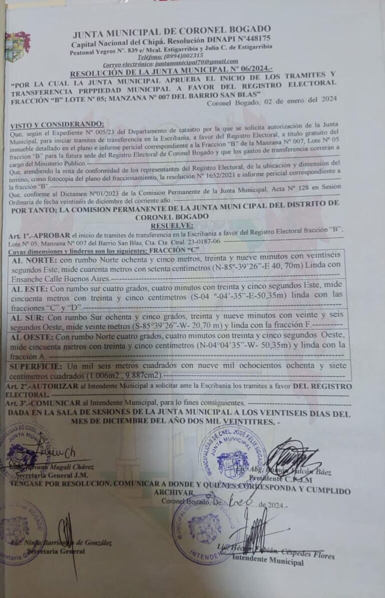 Vecinos organizados de Coronel Bogado recurrirán a la justicia para denunciar un presunto despojo de tierras municipales.