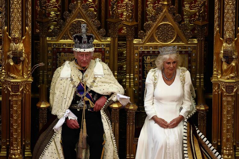 El rey Carlos III y la reina Camila de Inglaterra.