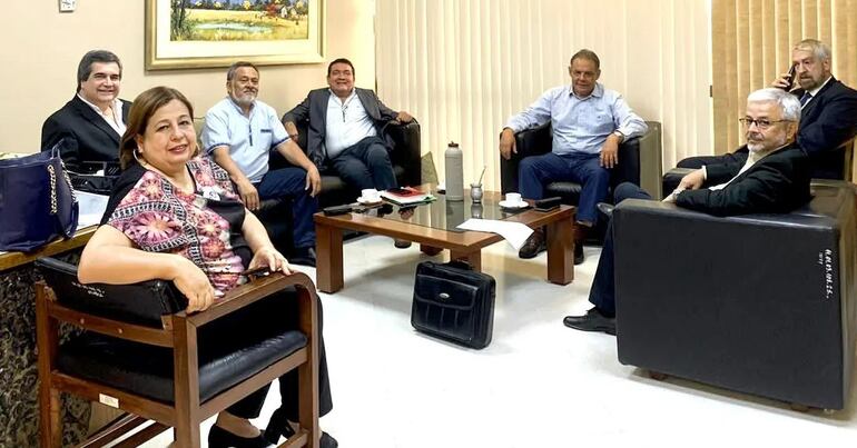 frente guasu senado. bancada . , esperanza martínez, carlos filizzola, Hugo Richer, Pedro Santa Cruz Santacruz, Hugo richer, Jorge Querey y Miguel Fulgencio Rodríguez.