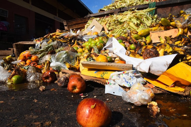 Igualmente, en un solo día, se pudren más de 40.000 kilos de alimentos perecederos en el Mercado Central de Abasto, reveló la Municipalidad de Asunción.