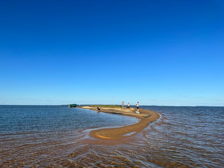 Situación de las dunas, según la foto de un internauta. (gentileza).