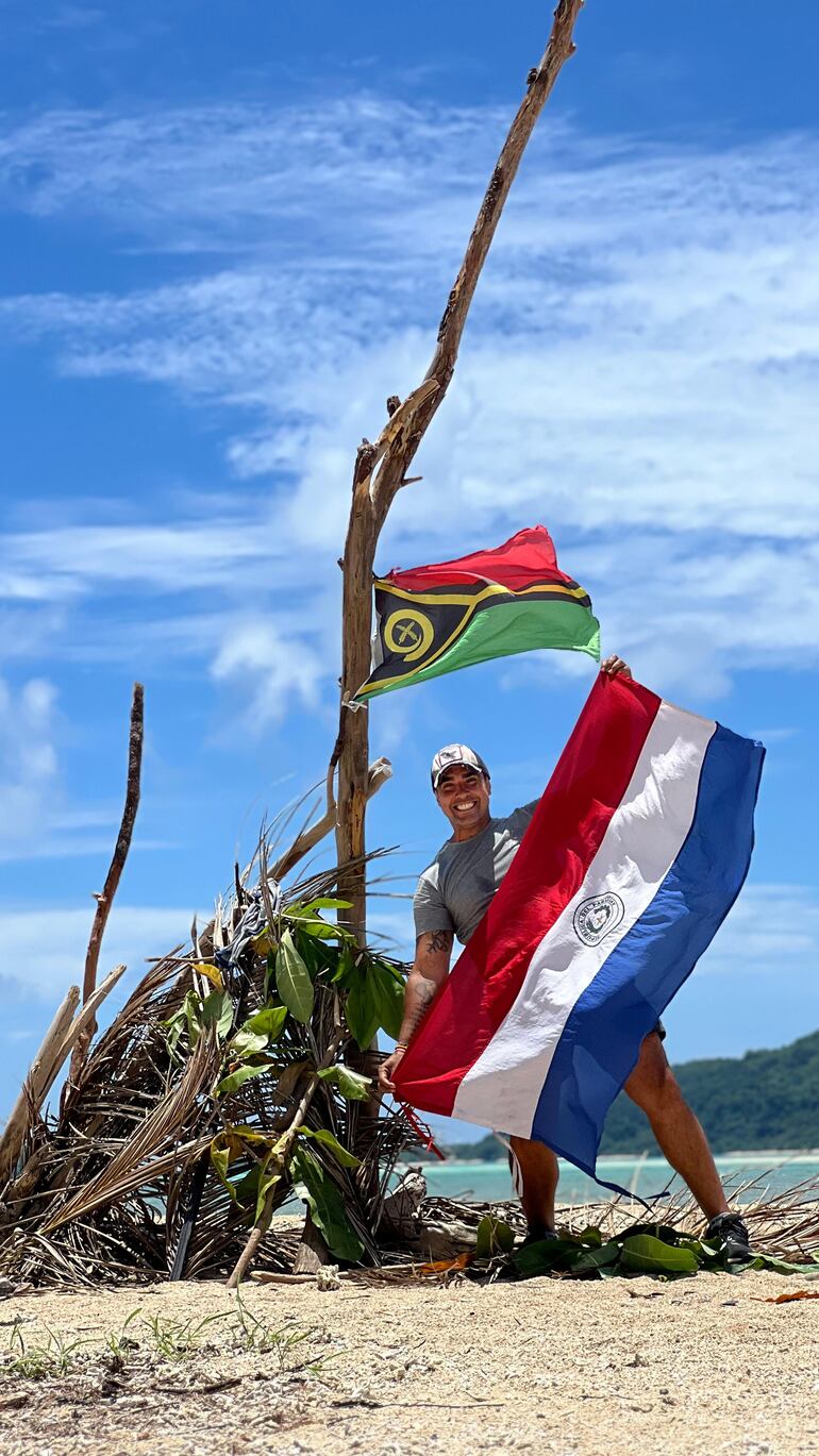 ¡Otro país visitado! Gerardo Franco en Port Vila, Vanuatu. (Gentileza)