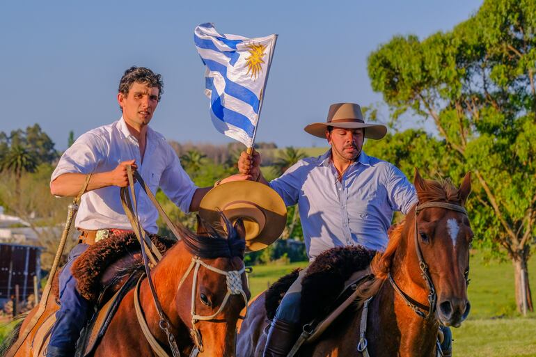 Gauchos en Festival de Uruguay, imagen ilustrativa.