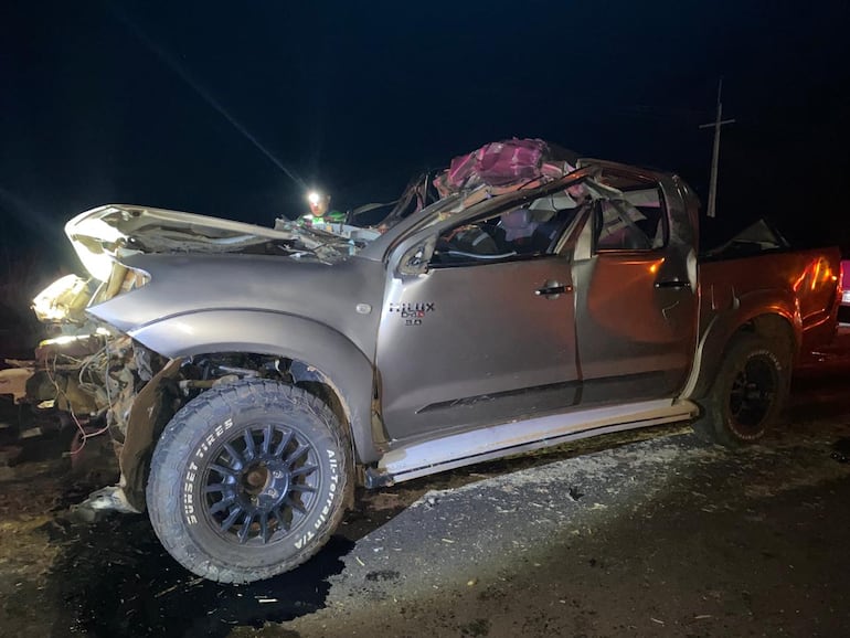 Dos hombres fallecieron en accidente de tránsito en la ruta PY08.