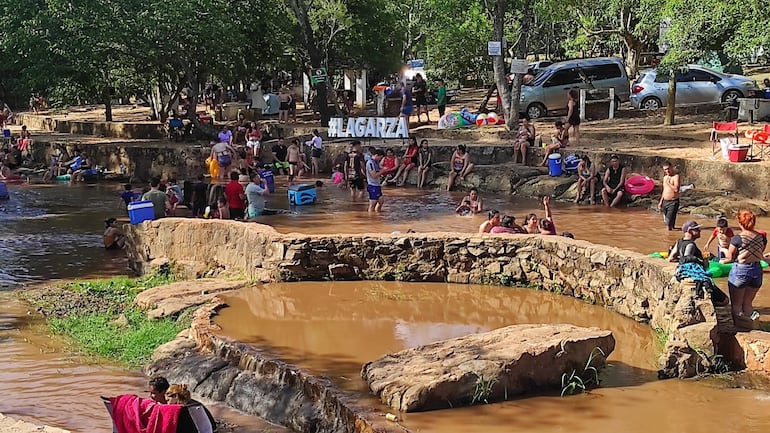 Balnearios sobre el arroyo Ytú de Caacupé.