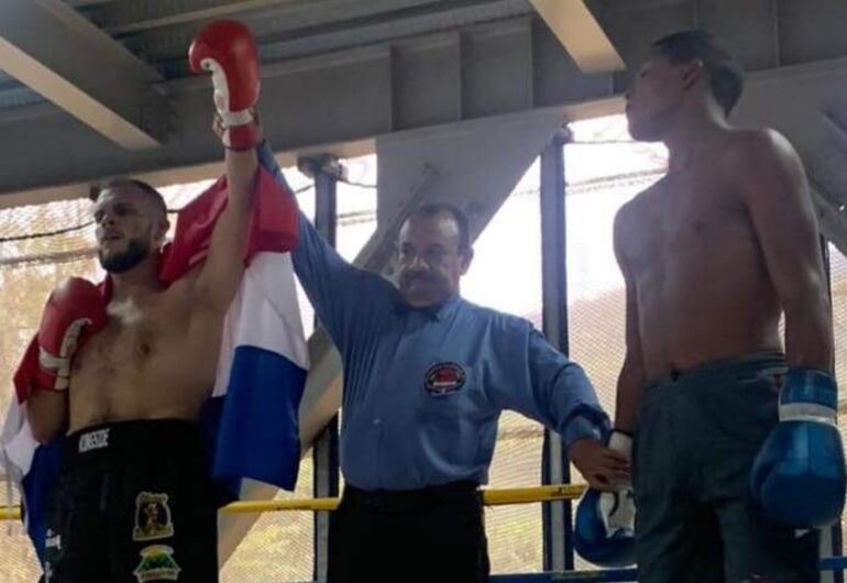 El boxeador paraguayo Luis “Destroyer” Talavera, victorioso en Venezuela.