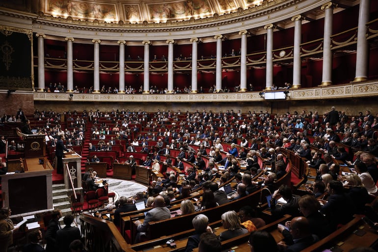 Miembros del Parlamento de Francia durante una sesión, esta semana.