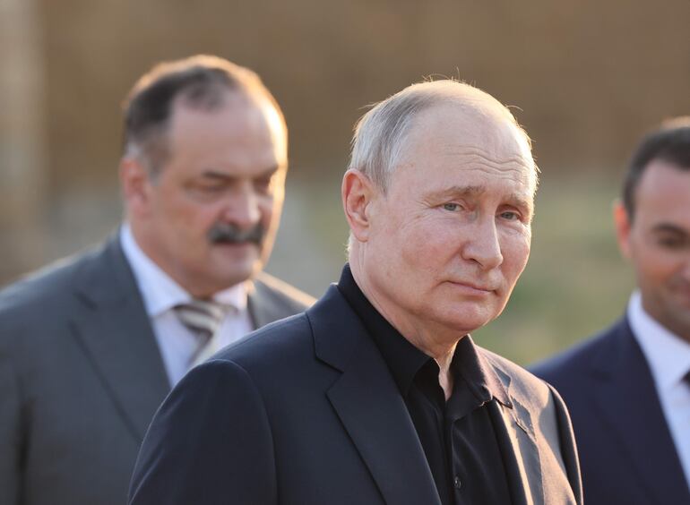 El presidente ruso, Vladimir Putin, durante una visita en Derbent (EFE/EPA)