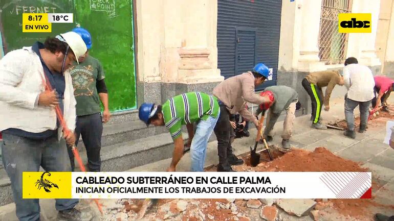 Cableado subterráneo y mejoramiento del sistema lumínico en la calle Palma, a punto de finalizar