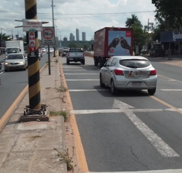 Comuna de Asunción anunció con esta foto que el túnel Semidei ya está rehabilitado.