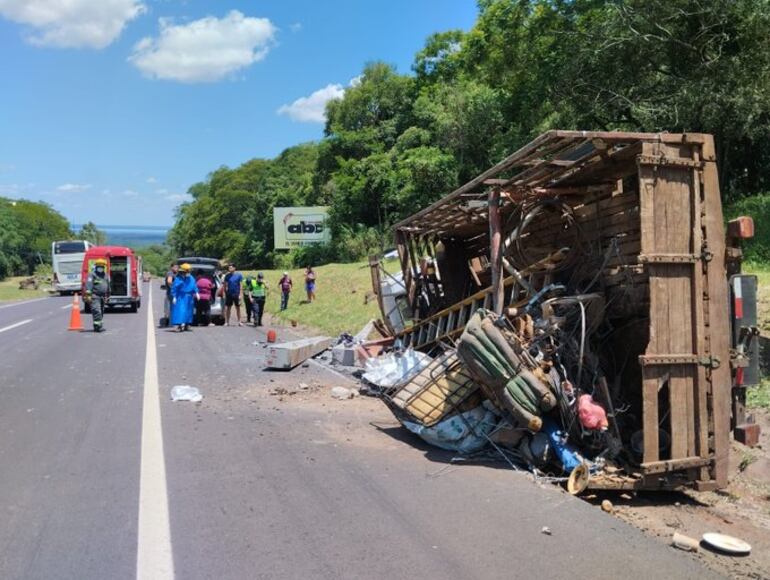 Por cuarta vez en tan solo un mes, un accidente se registra en Pedrozo. Esta vez no hubo víctimas.