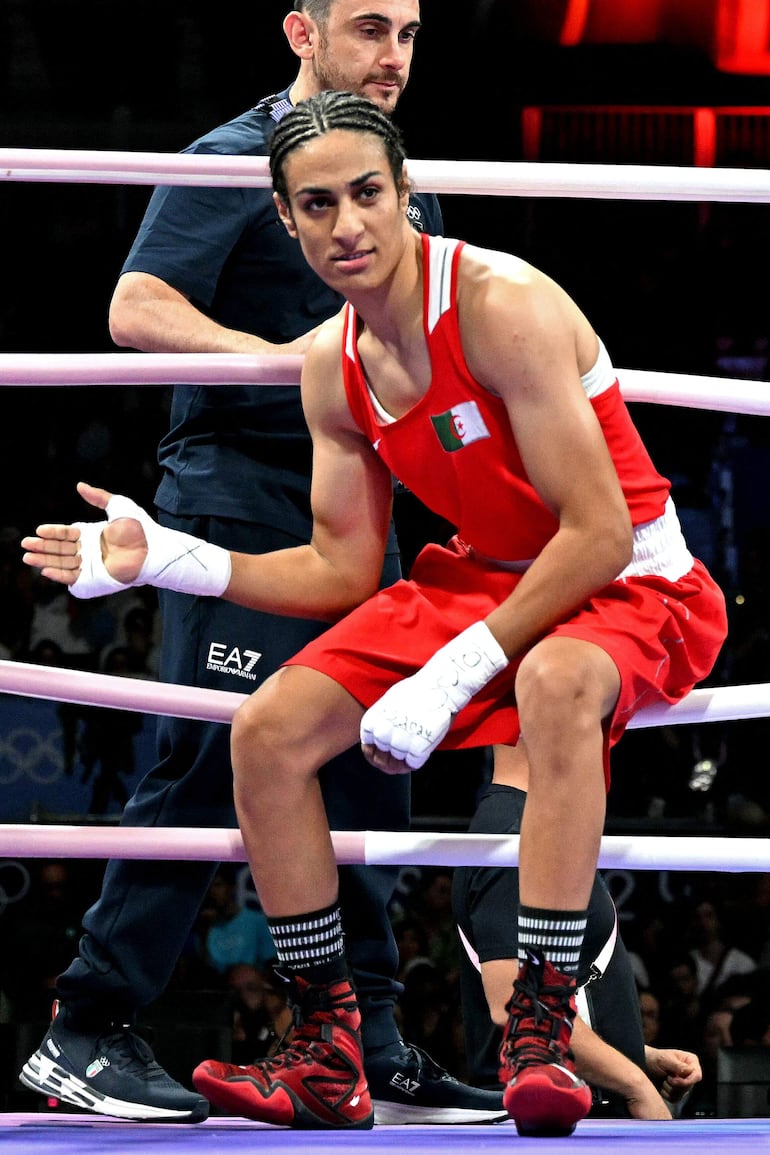 Imane Khelif, boxeadora argelina. 