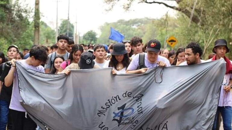 25 edición de la Peregrinación de la Pastoral de la Juventud de San Lorenzo.
Gentileza.