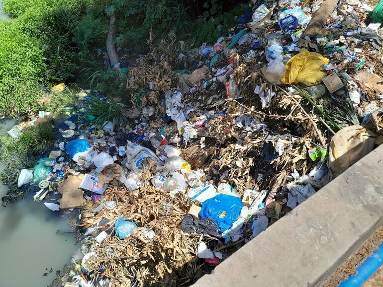 Asunción de Nenecho: vecinos denuncian basural en brazo del arroyo Zeballos