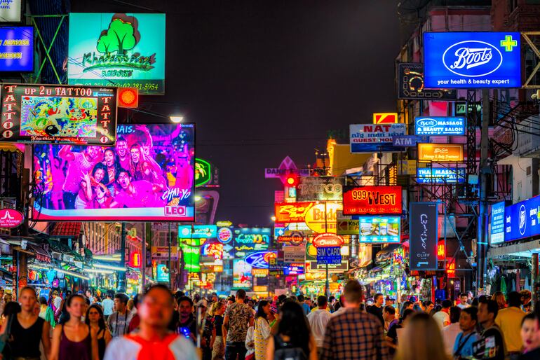 Khao San, Bangkok, Tailandia.