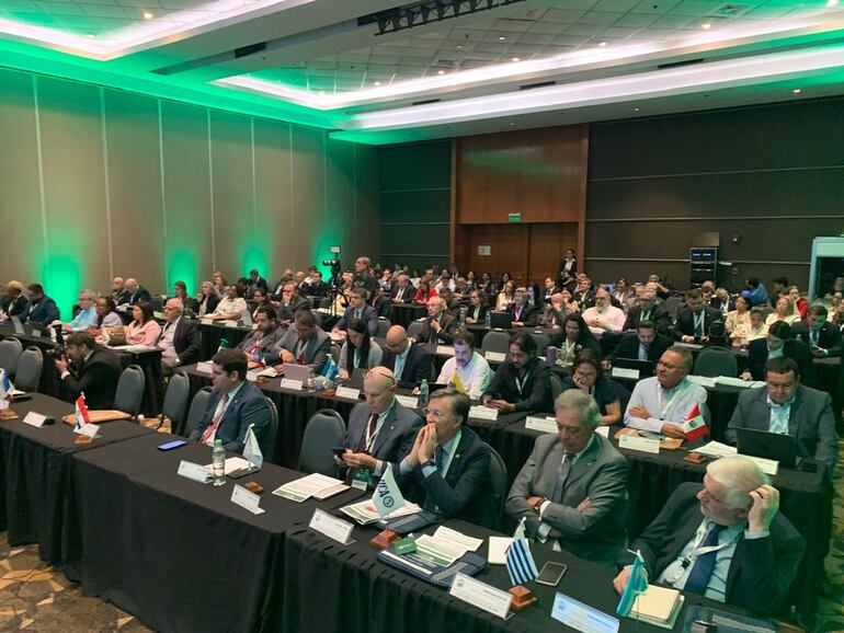 Vista de los participantes del Seminario Internacional sobre la salud animal y su contribución en los sistemas alimentarios de las Américas, en el Sheraton, que cerró este jueves.