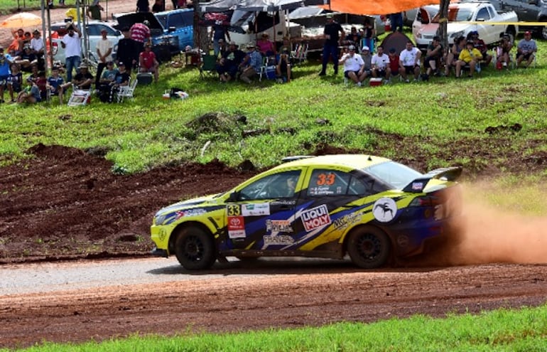 César Pedotti comanda la Clase RC2N con el Mitsubishi Lancer EVO X, con el cual irá a Colonias en busca de más puntos.