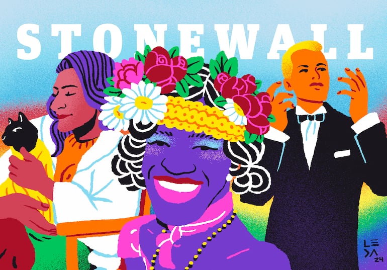 Cada 28 de junio se recuerda el Día del Orgullo Gay. Ilustración de Leda Sostoa.