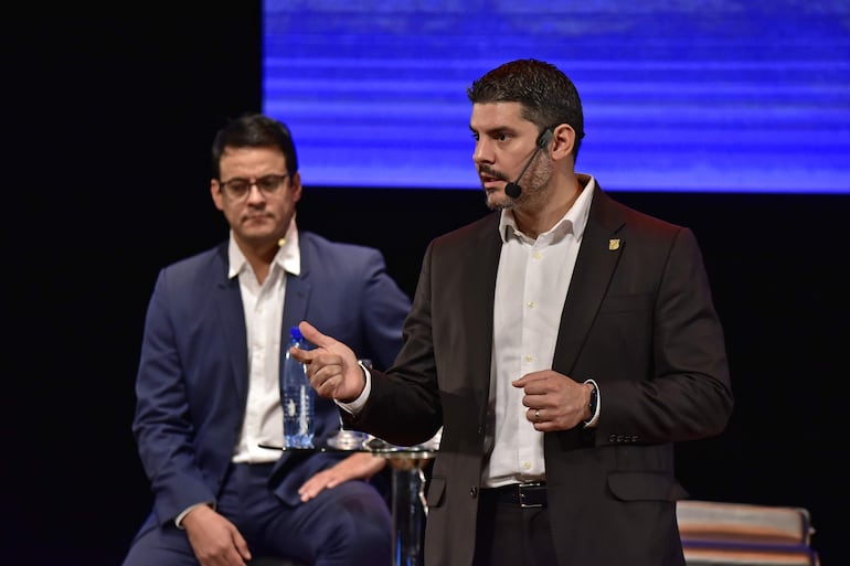 El intendente "Nenecho" Rodríguez, ayer en su rendición de cuentas.