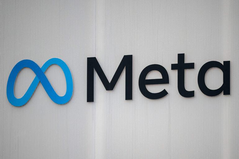 Logo de Meta, la empresa madre de Facebook e Instagram.