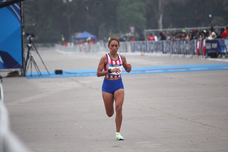 La fondista Fátima Romero (33) corrió su primer Panamericano.