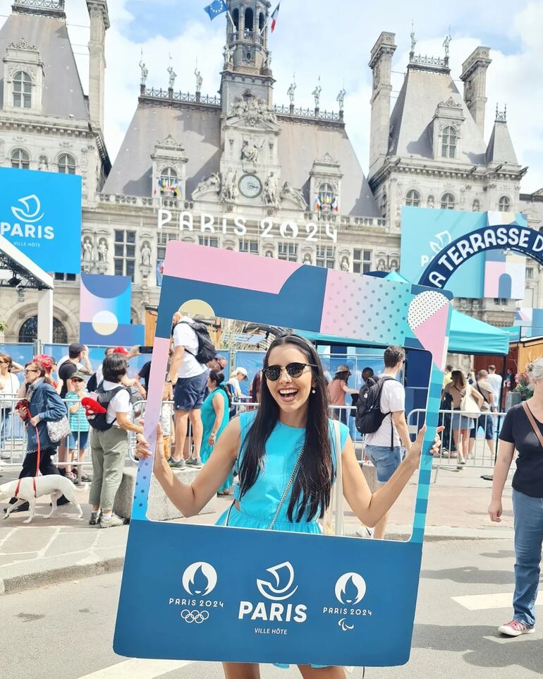 Lili Cantero muestra sus trabajos en el marco de los Juegos Olímpicos París 2024. (Instagram/Lili Cantero)