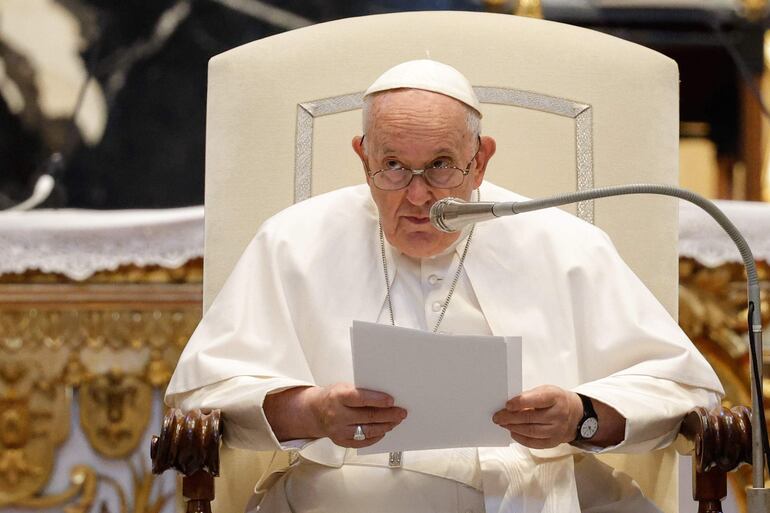 El papa Francisco, durante una reciente audiencia general en el Vaticano. (EFE, archivo)