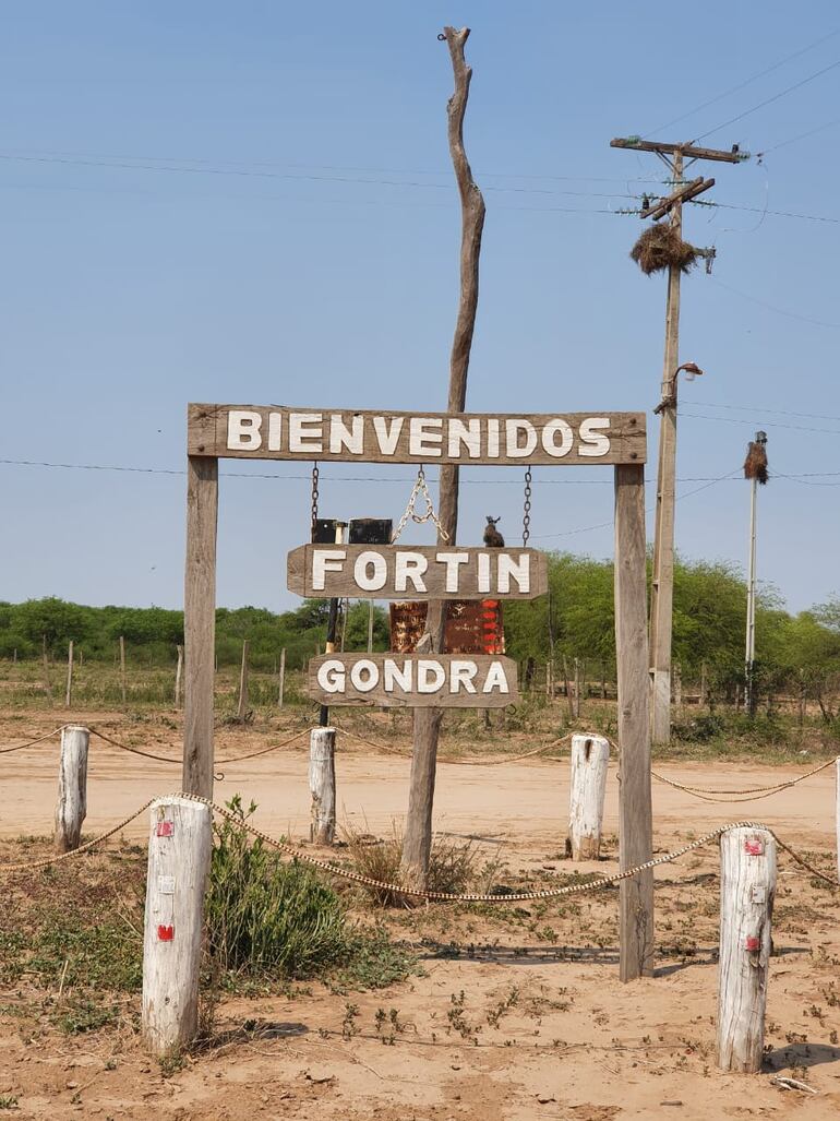 Fortín Gondra, ubicado en el distrito de Campo Aceval. 