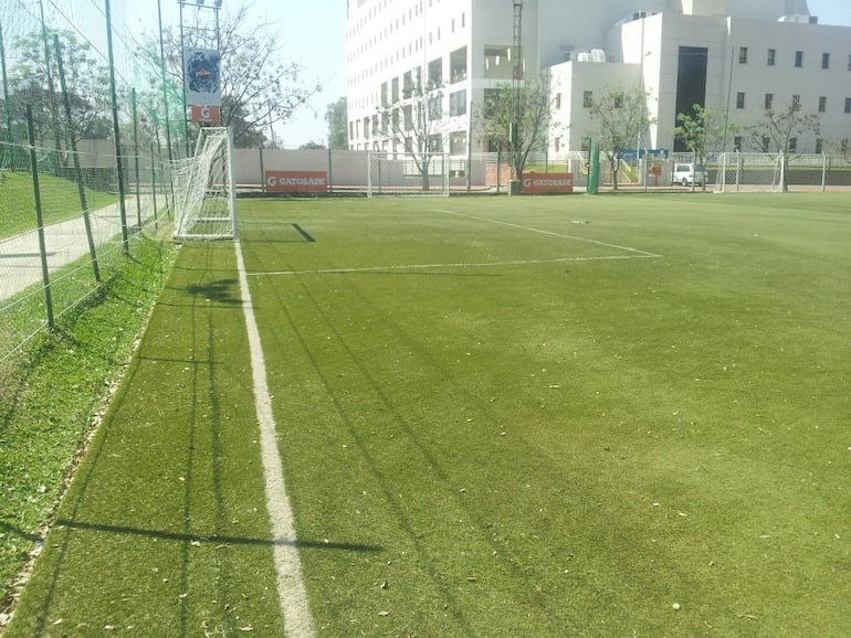 Imagen del complejo deportivo Los Arrayanes, donde un joven falleció el fin de semana aparentemente por una electrocución.