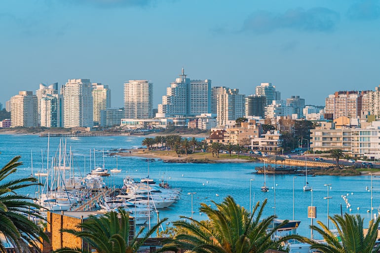 Postal de Punta del Este, Uruguay.