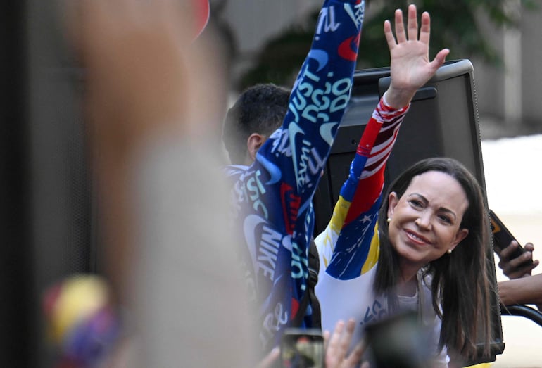 María Corina Machado, líder de la oposición venezolana.