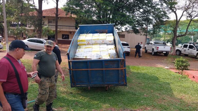 La carga de marihuana que transportaba el camión.