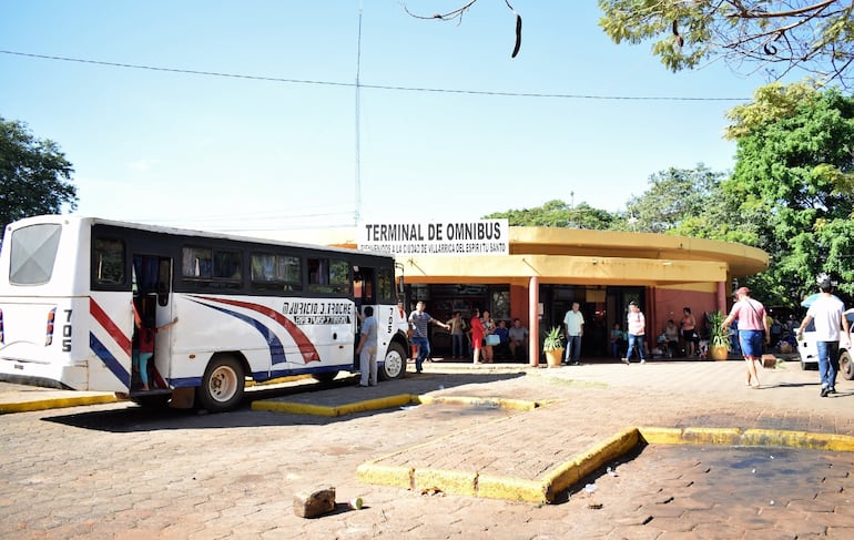 Terminal de ómnibus de Villarrica.