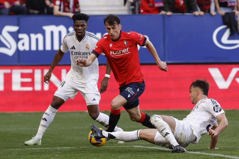 Real Madrid y Osasuna empataron por la liga de España