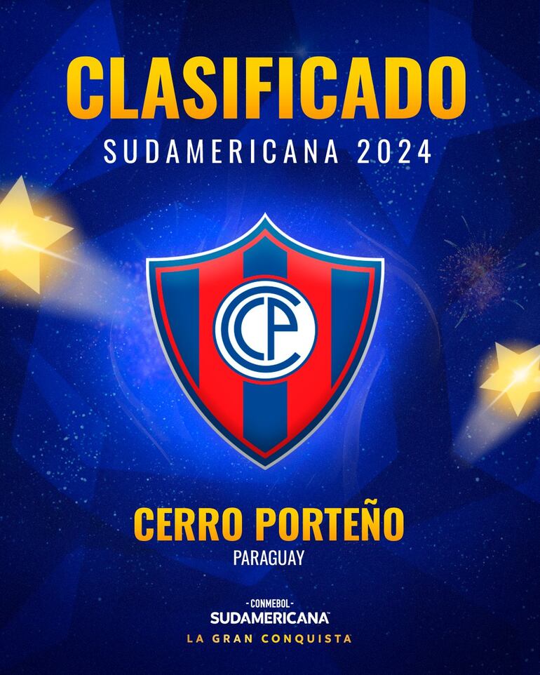 La bienvenida oficial de la Copa Sudamericana 2024 a Cerro Porteño.