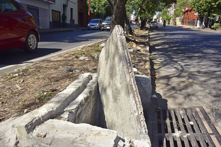 Sumideros en peligrosa situación no son arreglados por comuna, mientras dinero es desviado a otros gastos. 