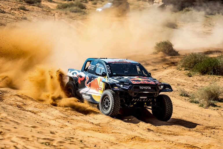 Seth Quintero (Toyota GR DKR Hilux) se ubicó ayer en el 2° lugar.