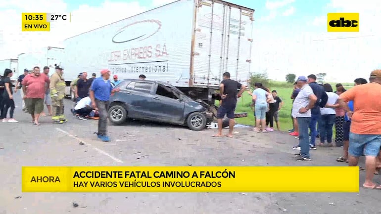 Fatal accidente en zona de Falcón: involucró a vehículo que traía a hinchas argentinos