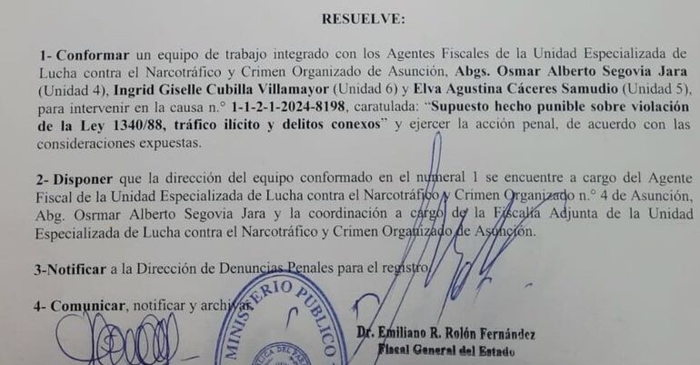 Fragmentos de los documentos publicados por el senador Rafael Filizzola en su cuestionamiento a la orden del juez Osmar Legal sobre el allanamiento a la casa del diputado Eulalio Lalo Gomes.