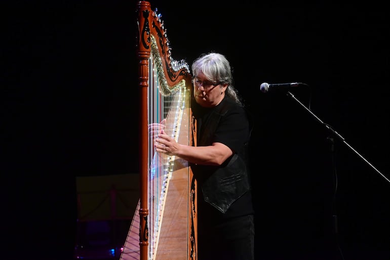 Ismael Ledesma en pleno concierto, ante un auditorio que recibió a público paraguayo y también extranjero.