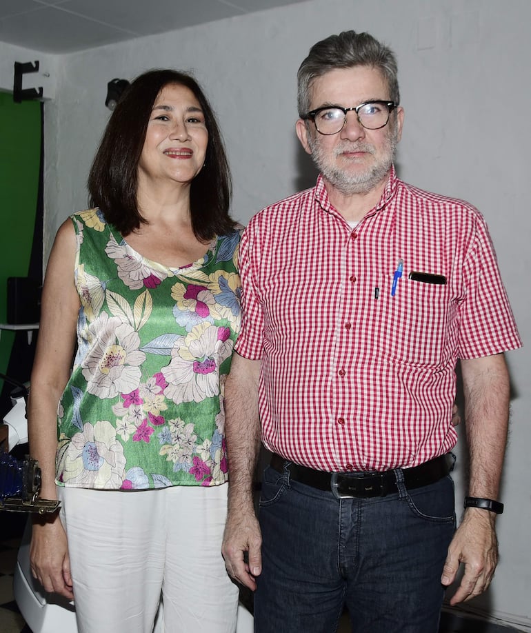 Alicia Elias junto con Luis Soteras. 