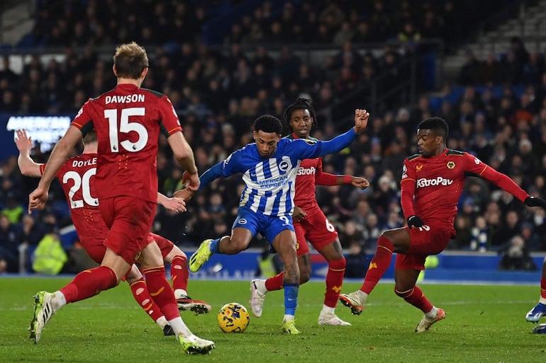 Brighton y Wolverhampton empataron sin goles