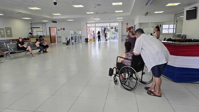 Sala de espera del CESI, ubicado al costado del Centro de Atención Ambulatoria del IPS. 