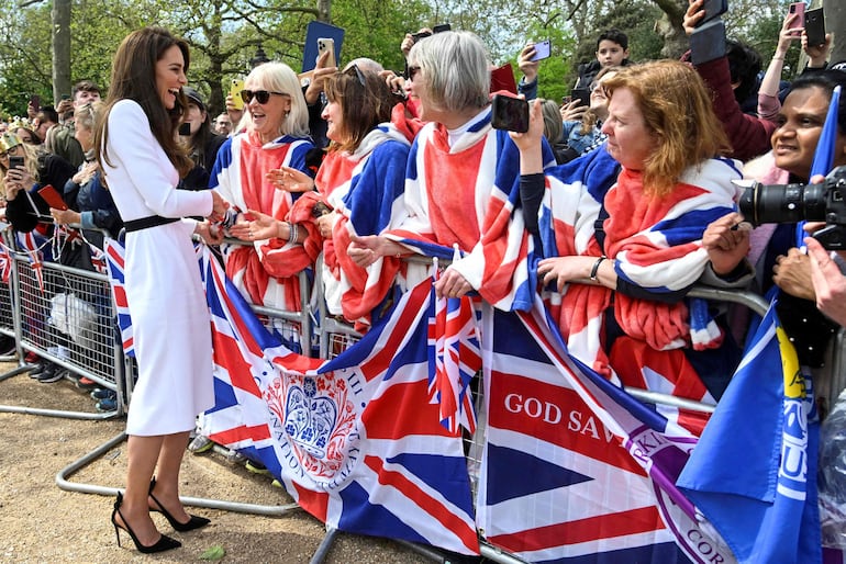 La princesa de Gales, Kate Middleton, retomaría sus actividades oficiales después de Semana Santa. (TOBY MELVILLE / POOL / AFP)