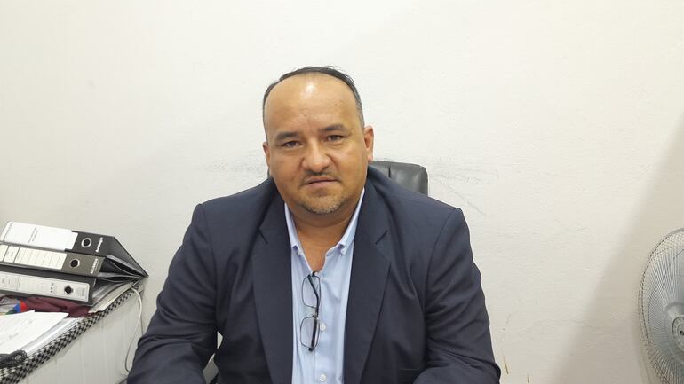 El director de la Dirección de Tránsito de la municipalidad de Ñemby, Edgar Franco.