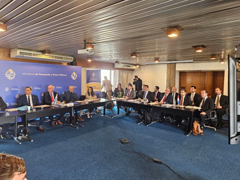 La delegación de Paraguay estuvo integrada por el embajador Didier Olmedo, Blas Felip, Luis Carlos García, Anibal Zarza, Juan Carlos Muñoz Menna; ing. Lucas Chamorro (Eby) y Luis Jara (Comip).