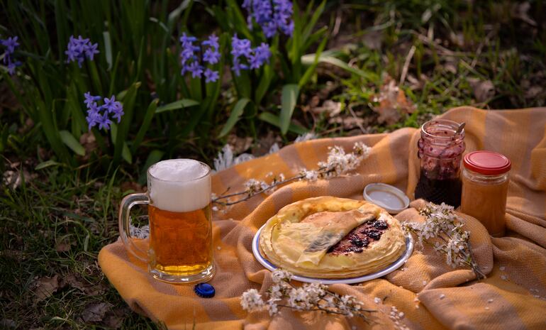 Panqueques de cerveza.