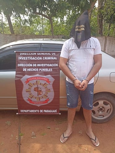 Detienen a Ricardo Prieto Villanueva, quien estaría involucrado supuestamente en un hurto domiciliario en Carapeguá.